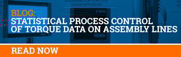 Blog - STATISTICAL PROCESS CONTROL OF TORQUE DATA ON ASSEMBLY LINES