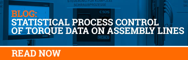 Blog - STATISTICAL PROCESS CONTROL OF TORQUE DATA ON ASSEMBLY LINES