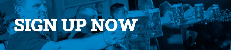 Sign up now beer stein